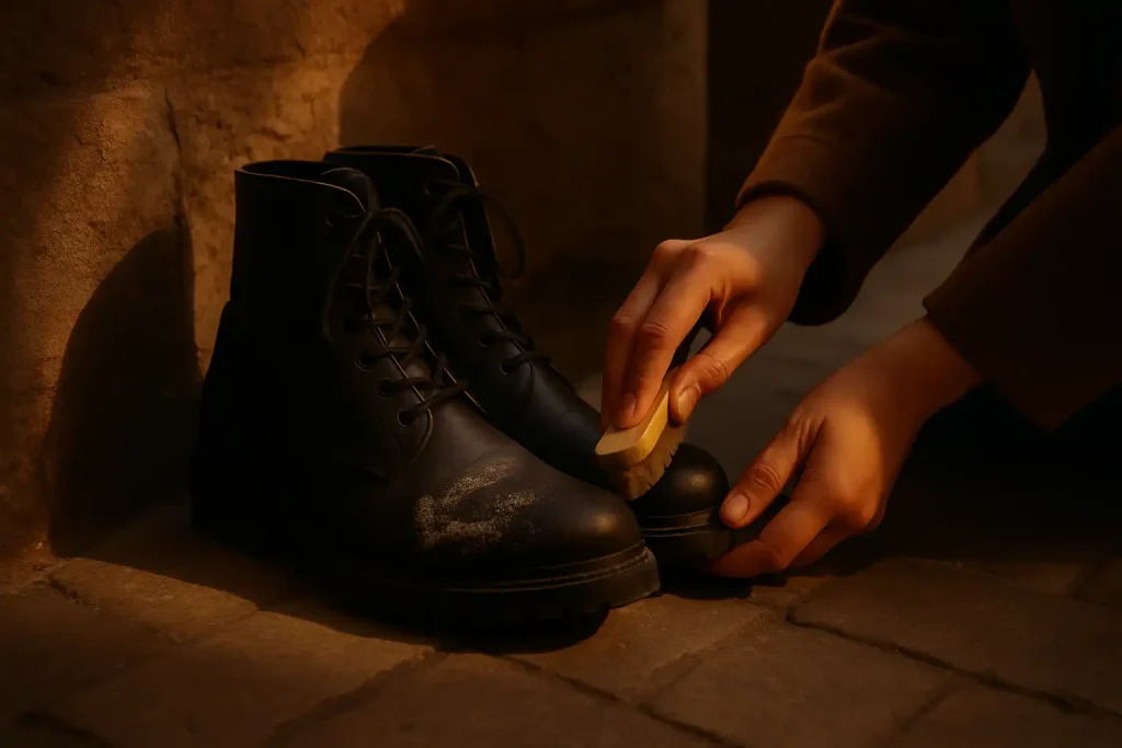 Comment enlever les traces de sel sur vos bottines ?