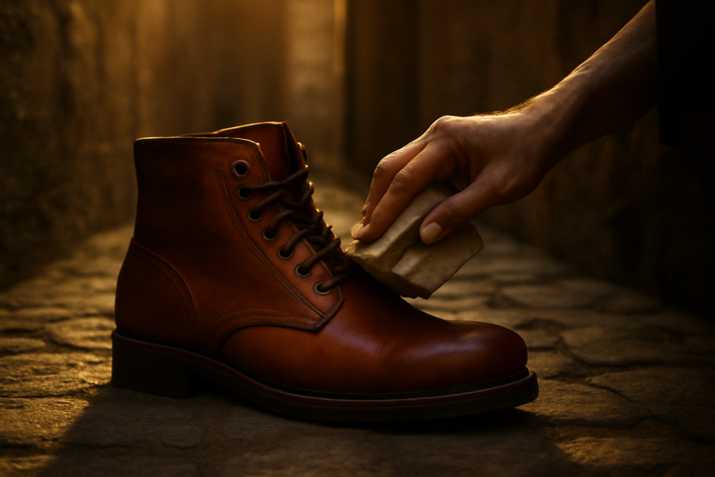 Comment entretenir des boots cognac par temps chaud ?