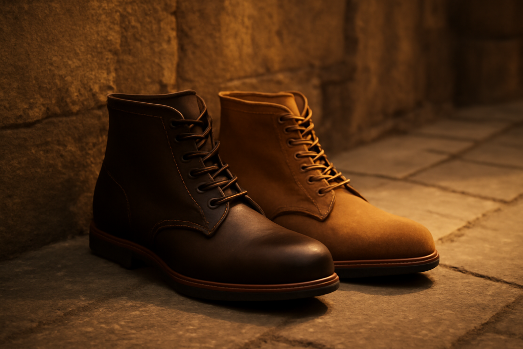 Le cuir lisse ou nubuck : lequel choisir pour l’automne ?