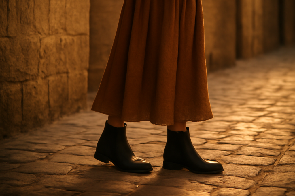 Comment porter des boots avec une robe sans casser la silhouette ?