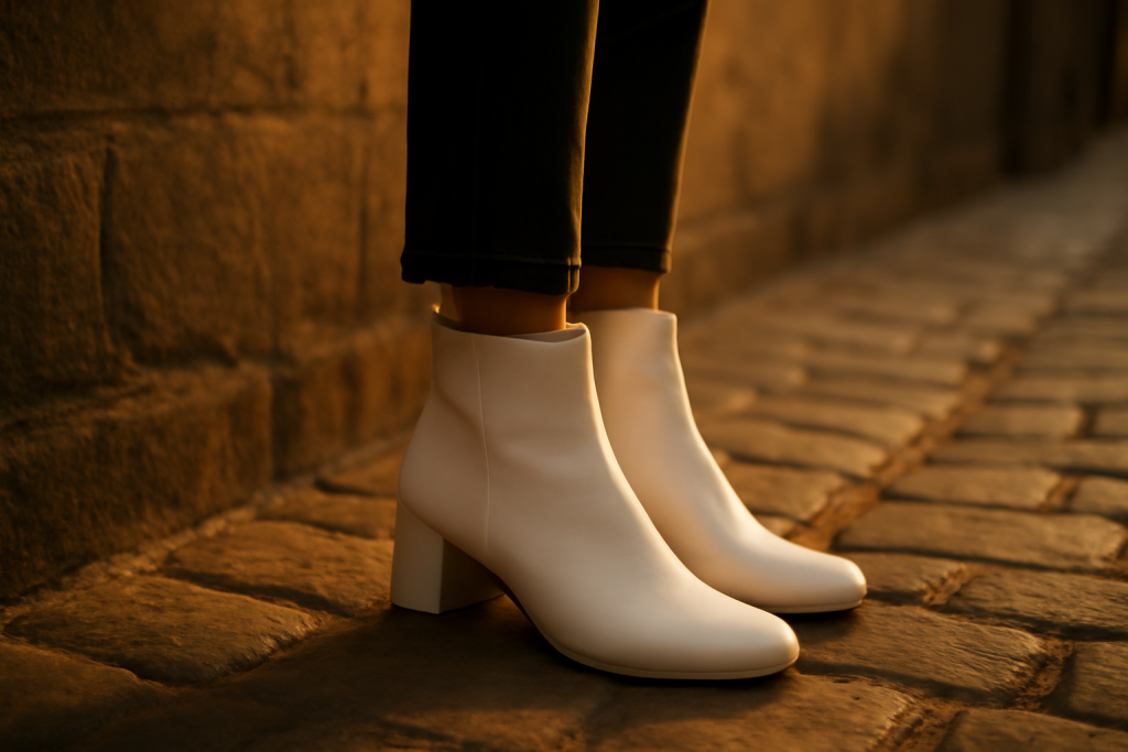 Peut-on porter des bottines blanches facilement au quotidien ?