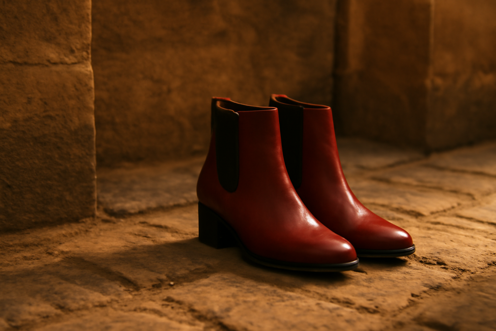 Comment porter des bottines rouges sans en faire trop ?
