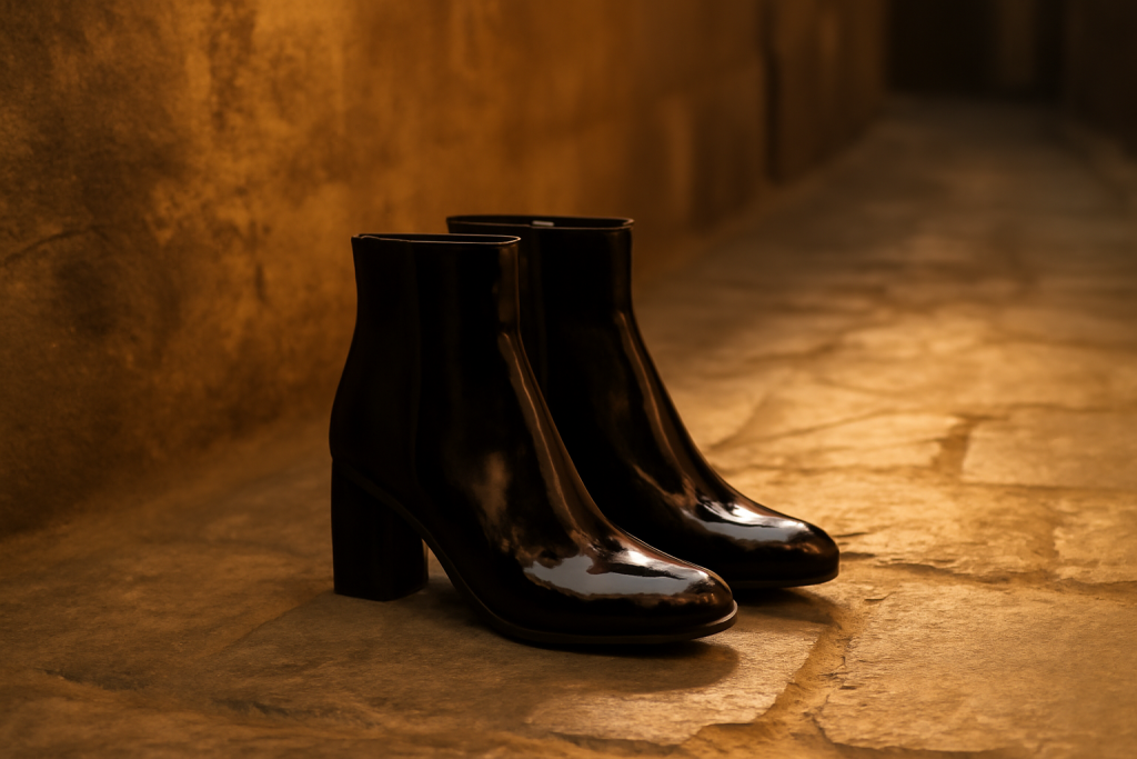 Les bottines vernies sont-elles faciles à porter ?