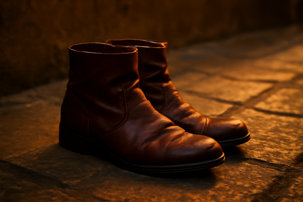 Quels effets apporte un cuir froissé sur des bottines ?