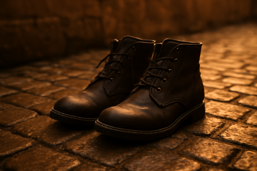 Comment enlever du sel incrusté sur des boots en cuir ?
