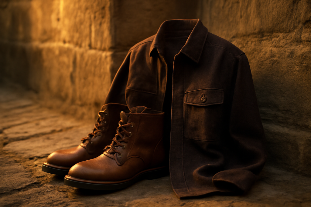 Comment porter des boots avec une surchemise ?