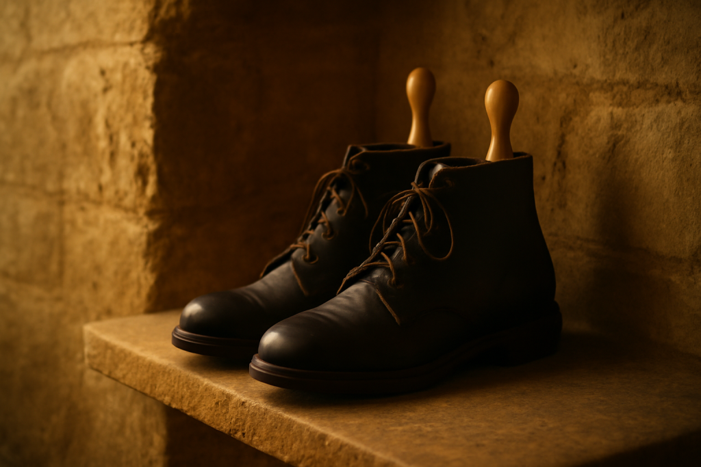 Comment redonner de la forme à des boots qui se sont affaissées ?