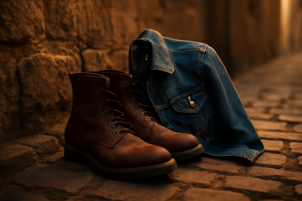 Comment associer des boots avec une veste en jean ?