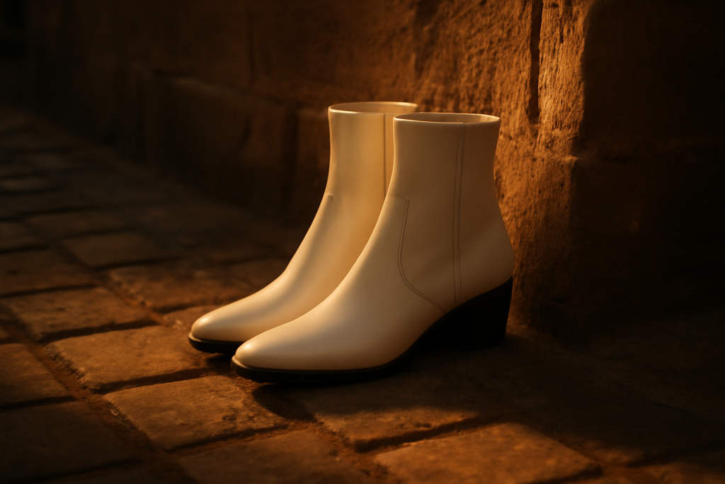 Les bottines blanches en cuir lisse sont-elles difficiles à entretenir ?