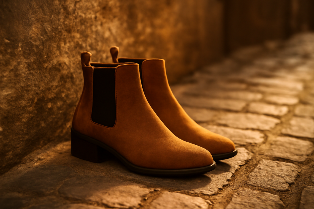 Les bottines camel en cuir lisse sont-elles faciles à porter ?