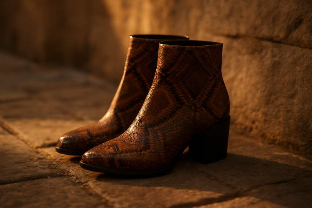 Les bottines effet python sont-elles faciles à porter au quotidien ?