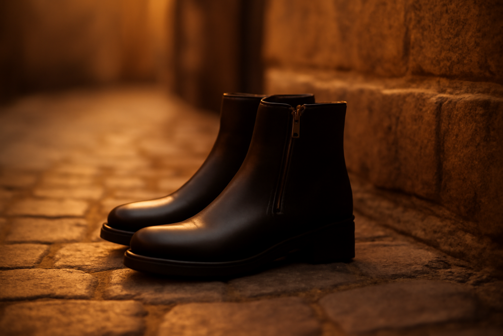 Les bottines noires à zip sont-elles pratiques ?