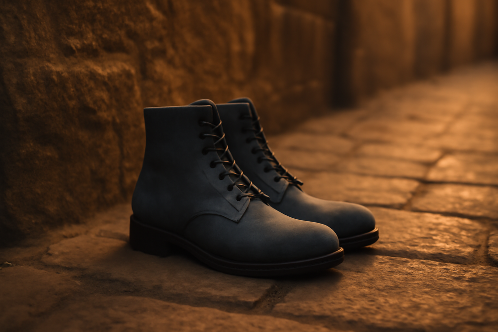 Quelles boots porter avec un pantalon gris bleuté ?