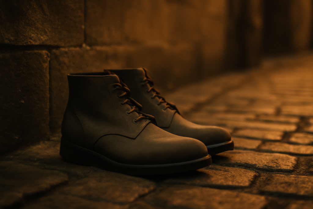 Quelles boots avec un pantalon gris vert ?
