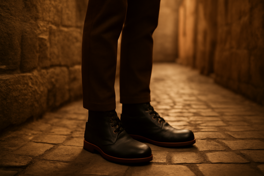Quelles boots porter avec un kaki foncé ?