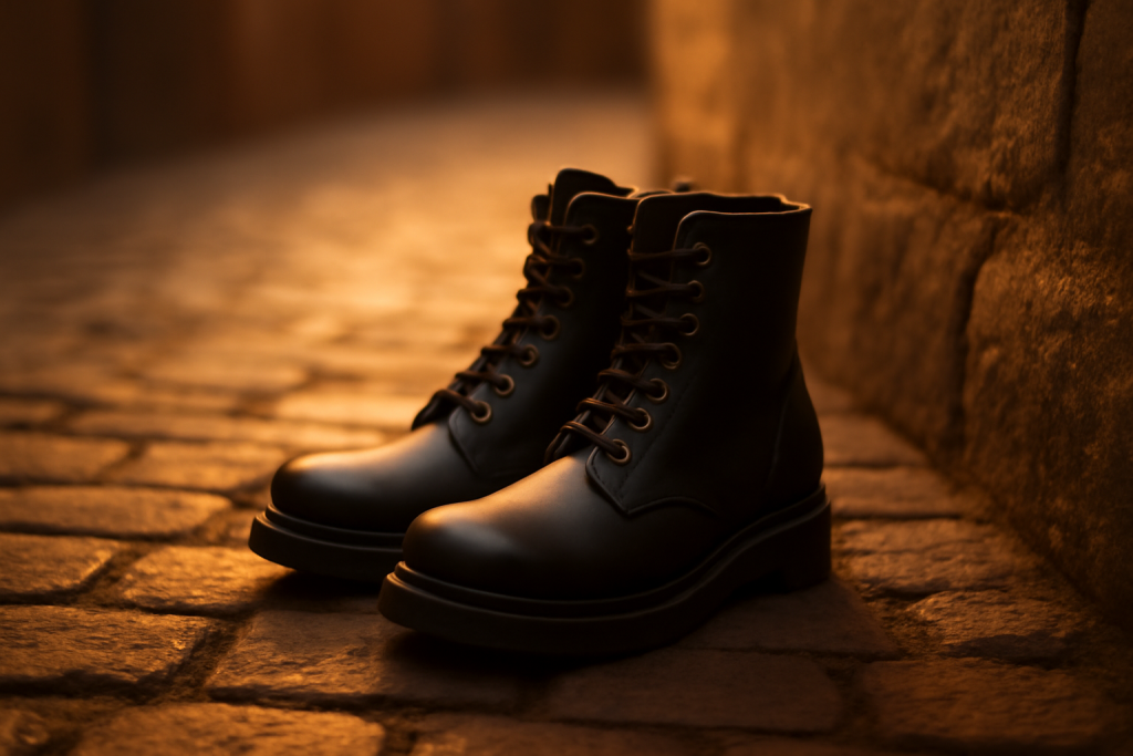 Quelles boots avec un pantalon marine ajusté ?