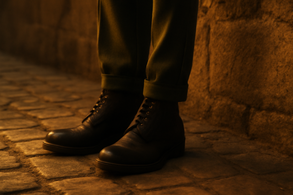 Quelles boots porter avec un pantalon vert ?