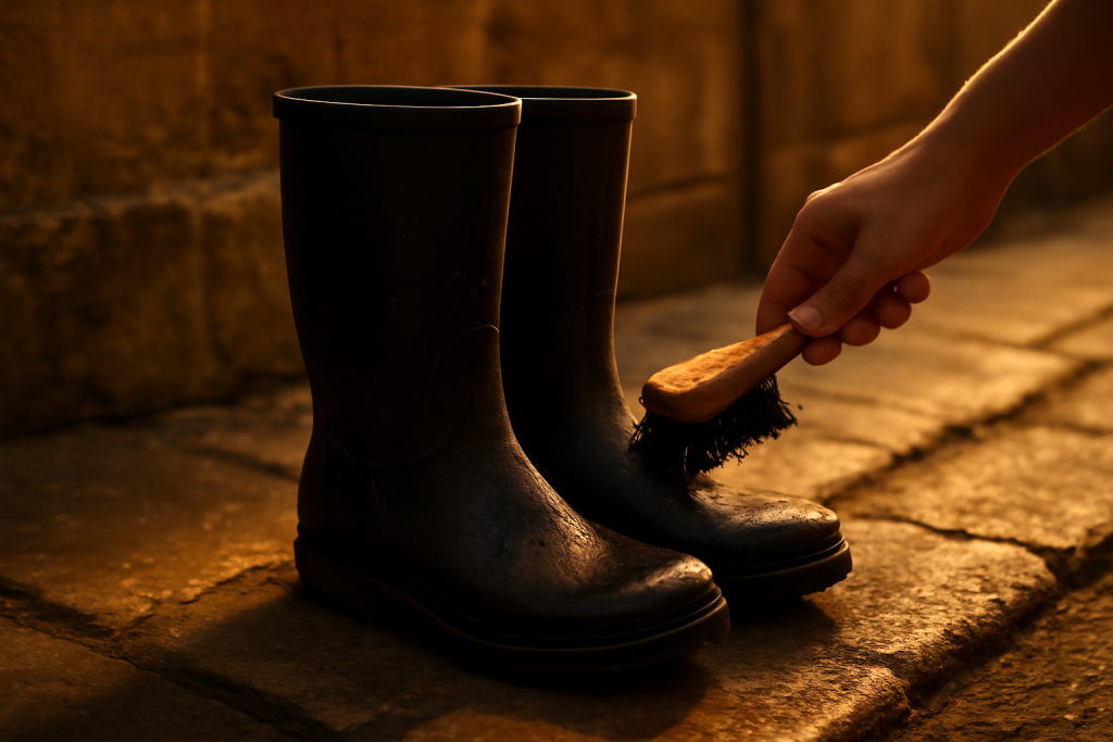 Comment nettoyer facilement ses boots après la pluie ?