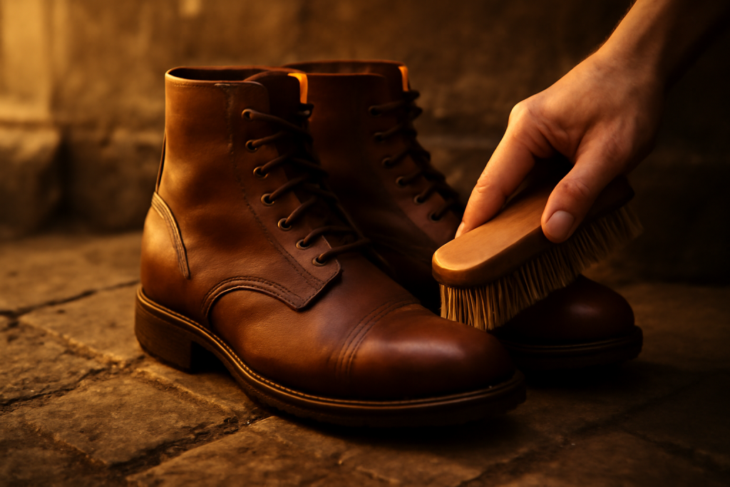 Comment nettoyer des boots en cuir naturel ?