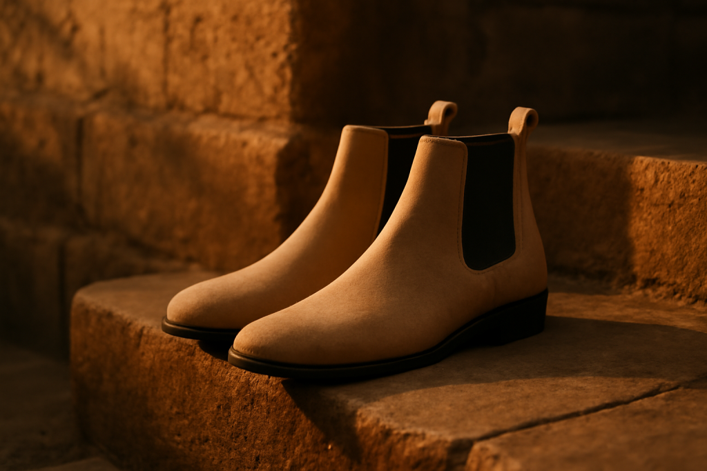 Quelles tenues avec des Chelsea boots beige ?